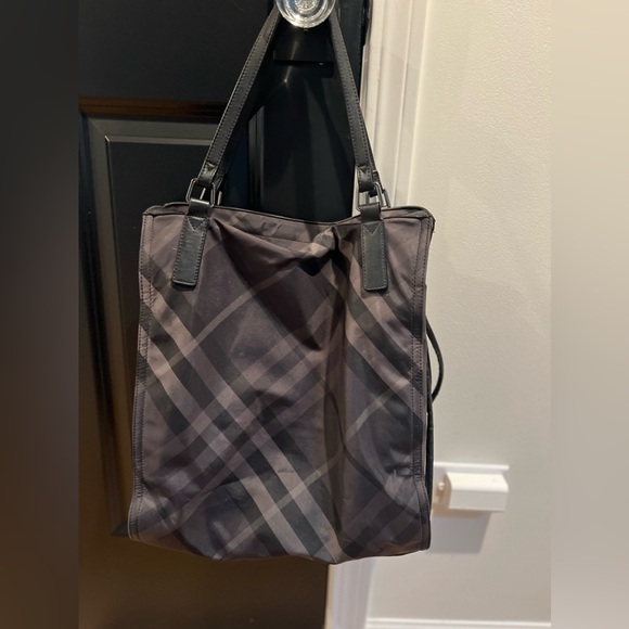 Burberry Tote Bag - Black Nylon and Leather - Picture 5 of 5